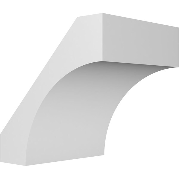 Ekena Millwork 3 1/2-in. W x 42-in. D x 42-in. H Westlake Architectural Grade PVC Knee Brace BRCP035X42X42WTL - main
